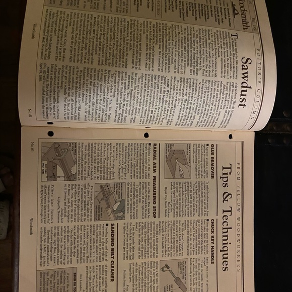 🎉5/$10🎉 Woodsmith magazine number 61 February 1989 country pine corner cabinet - Picture 3 of 9